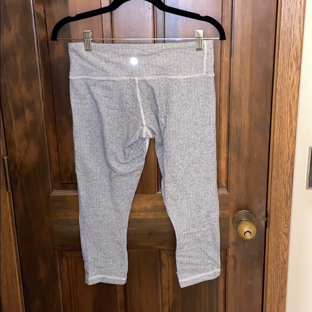 Gray Lululemon Cropped Leggings